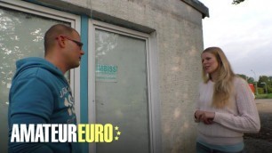 Big Ass German Blondie Anja Van H. Rides Mature Stud on the Pool Table - AMATEUR EURO