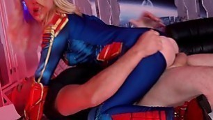 Controlled Captain Marvel fuck