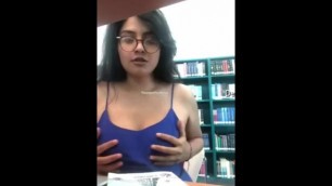Library Girl Big Boobs