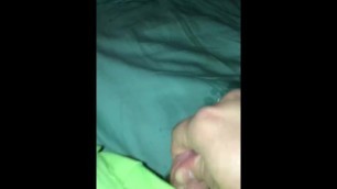 Trans Guy Masturbate and Squirts Piss on Bed