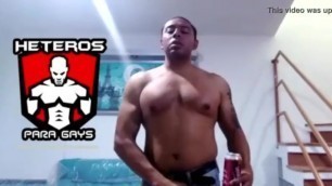 MEXICAN MUSCLE ASKS YOU TO SUCK HIS NIPPLES