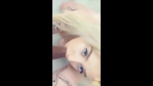 Beautiful Snapchat Girl Dildo Blowjob Demonstration for her Premium