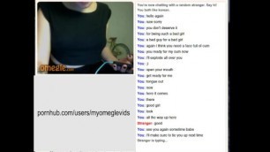 Omegle - Bad Tattooed Girl Teases for Cum (sound, Non-nude)