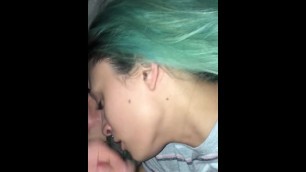 Cumming on Cute Girlfriends Face