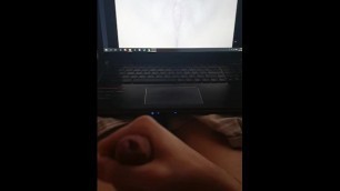 Virgin Boy Wanking while Watching Porn