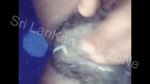 Sri Lankan Girl Creamy Pussy Masturbation with Cum on Fingers හොදටම බඩු යනව