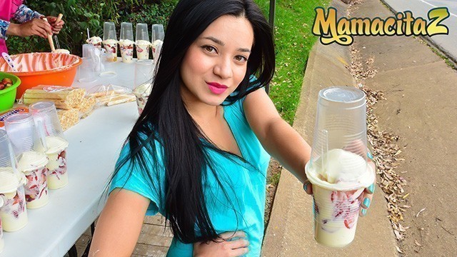 MamacitaZ - Young Petite Colombian Street Vendor Rides Cock like a Pro