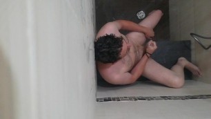 Hidden Camera Shower Jerk off