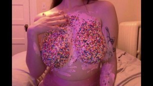 DDD Cupcakes - Messy Icing and Sprinkle Covered Tits
