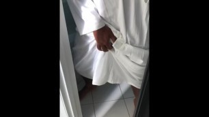 Hot Arab with Long White Dress
