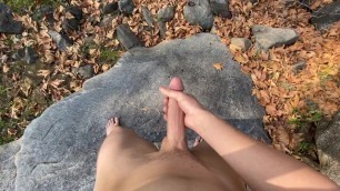 Young Long Cock Jerking Naked in the Wild POV HD