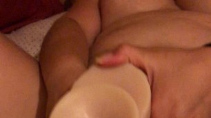 Chubby Latina Dildo (she plays while I watch and help)